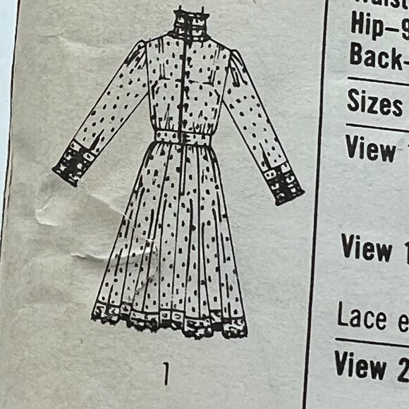 Simplicity 9585, Size 6 Bust 30.5, Gunne Sax Dress Sewing Pattern, Uncut - Picture 7 of 13